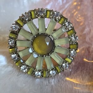 Ring with yellow stone